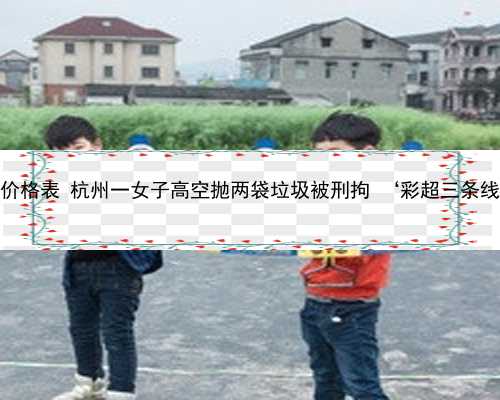杭州可靠代怀价格表 杭州一女子高空抛两袋垃圾被刑拘 ‘彩超三条线一定是女